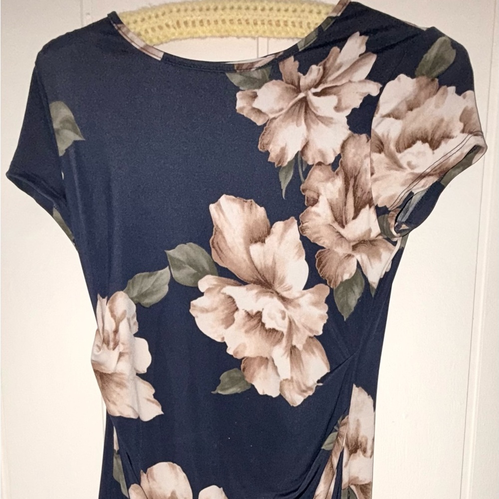 Maternity Dress by MY BUMP blue with floral design